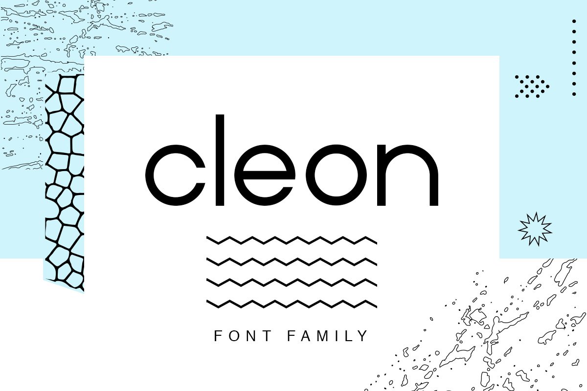 Beispiel einer Cleon-Schriftart